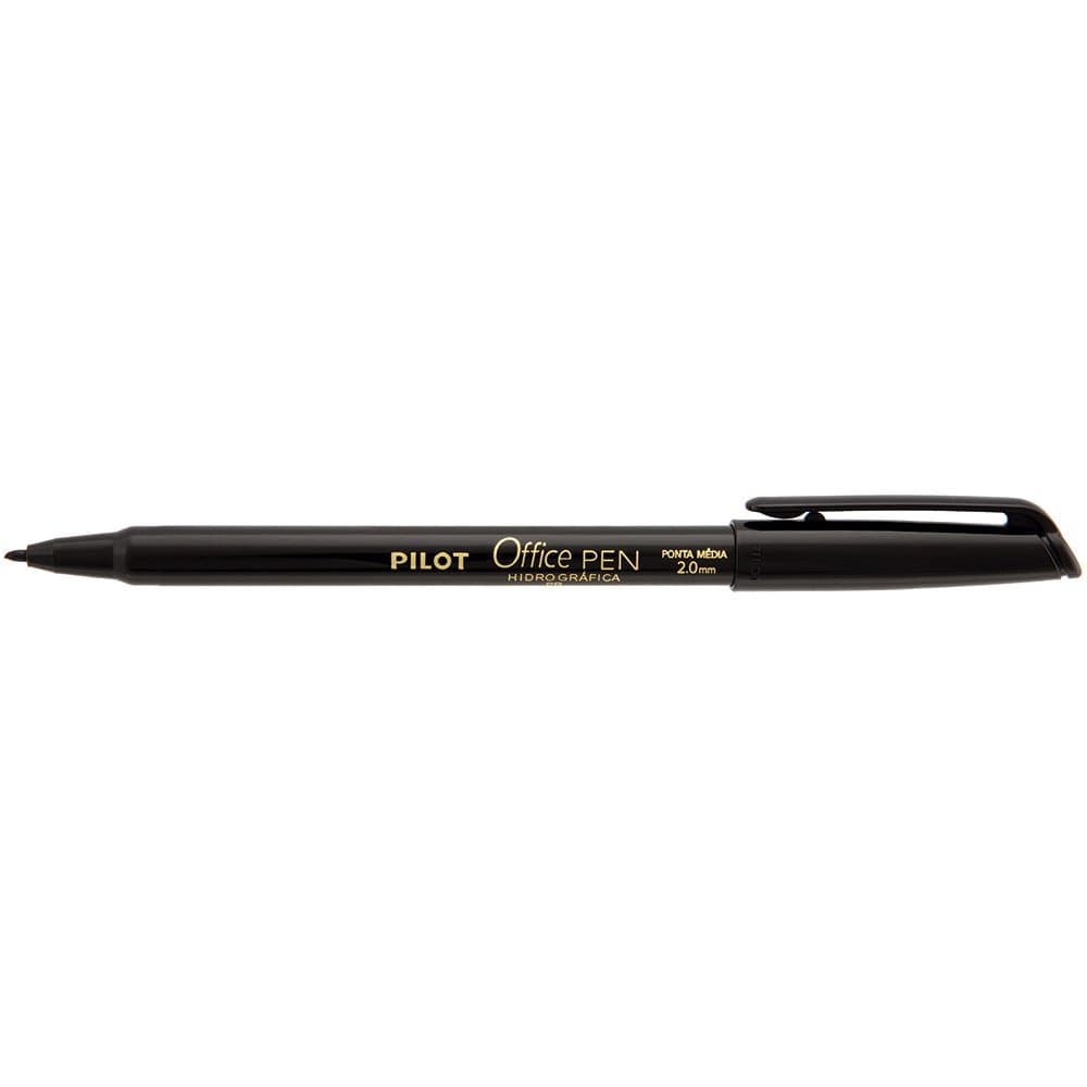 Caneta hidrográfica PILOT office pen 2.0mm preta