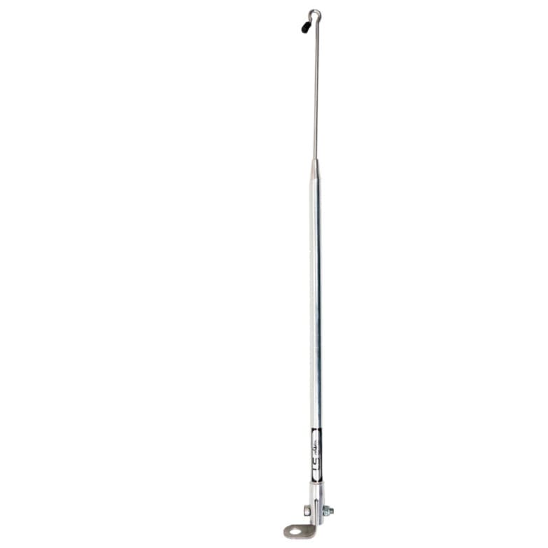 Antena corta pipa retrátil com fixação no retrovisor em aluminio  - LR100