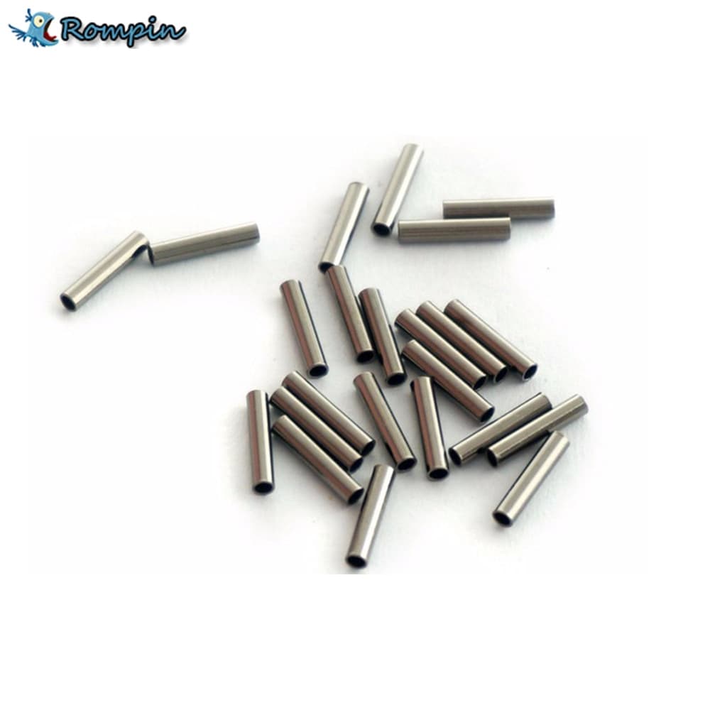 100 Pçs/Lote Pesca Acessórios De Tubo De Linha De Aço Inoxidável Manga Cobre 1.0mm ~ 2.8mm