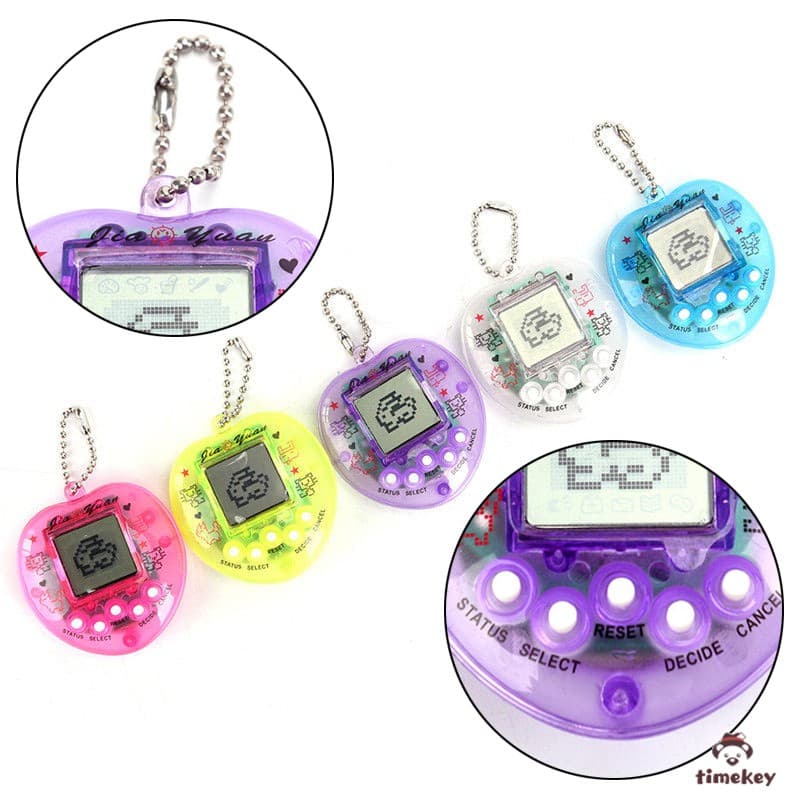 168 Pets em 1 Bichinho Virtual Transparente c/ Design de Pêssego