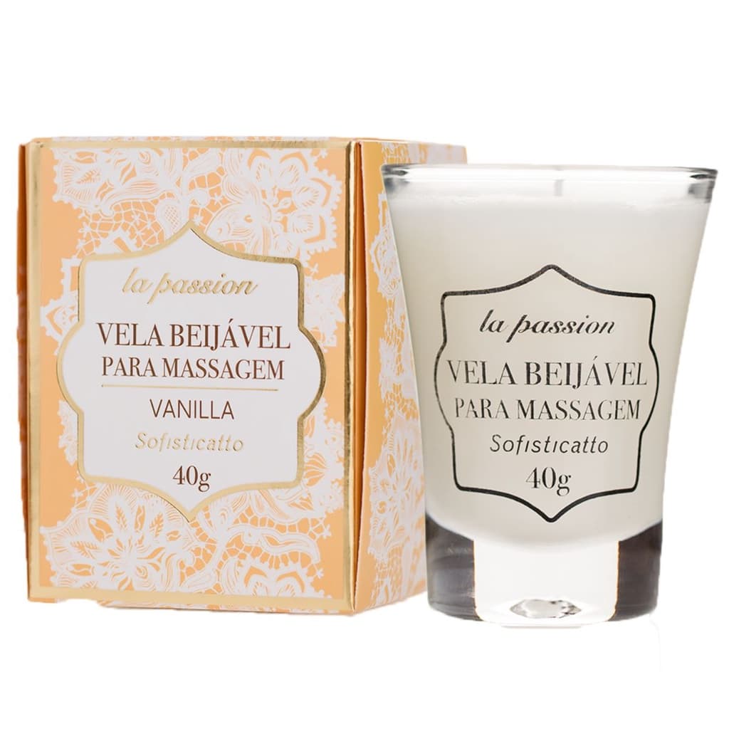 Vela Para Massagem Corporal Relaxante Beijável Aroma Vanilla