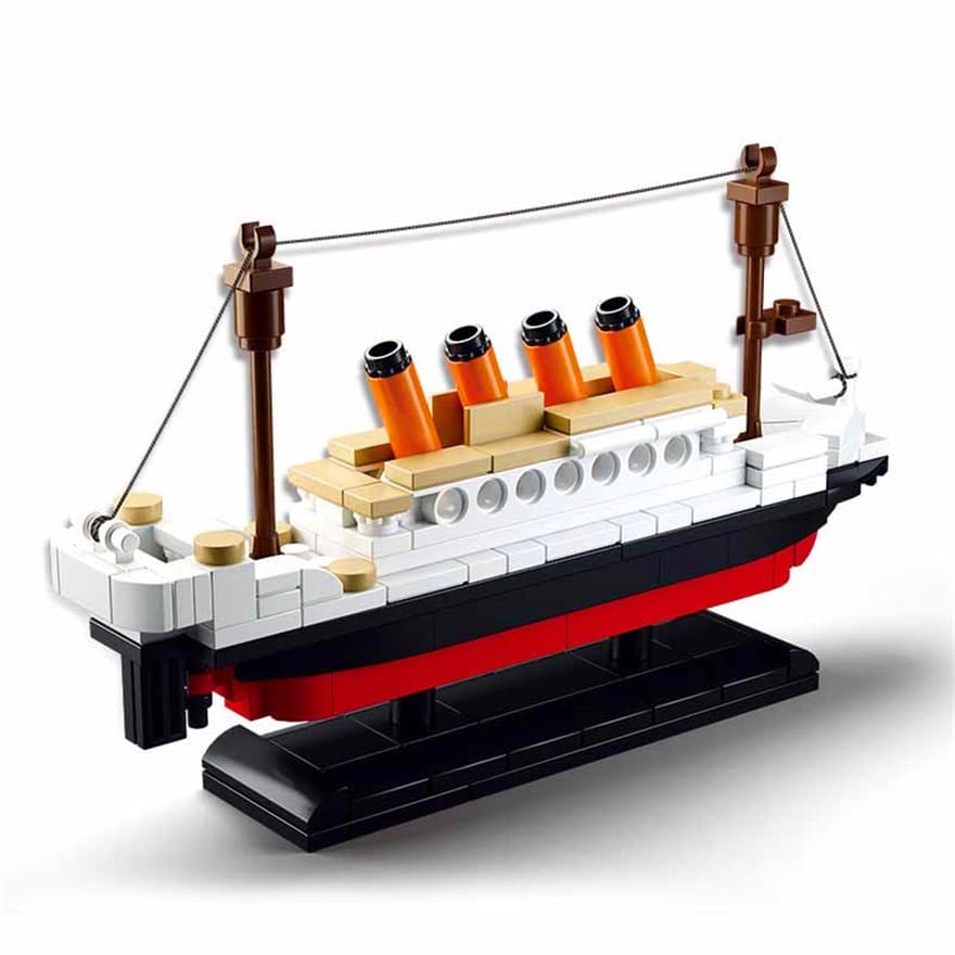 Navio Titanic de Brinquedo - Blocos de Montar Titanic - Monte seu Titanic