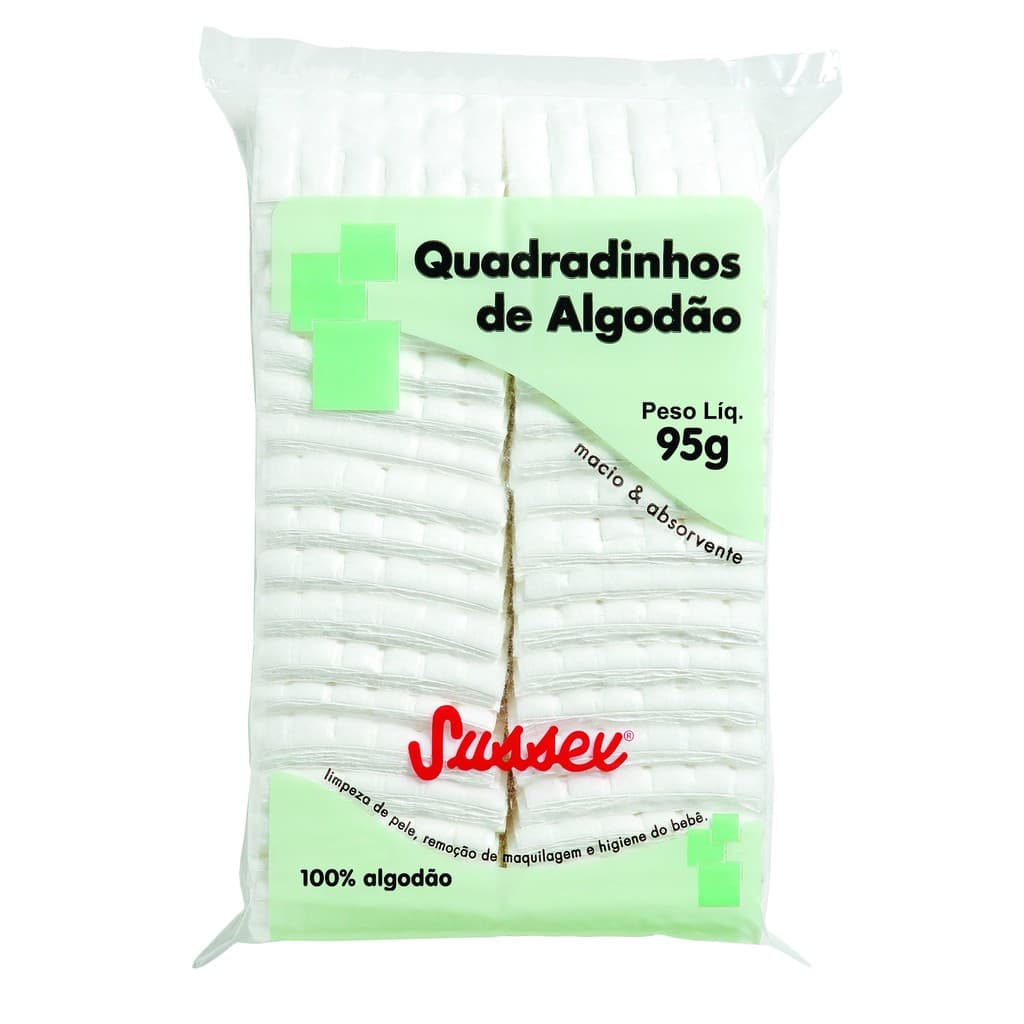 Algodão Quadradinho 95grs Sussex (kit c/20 unidades)