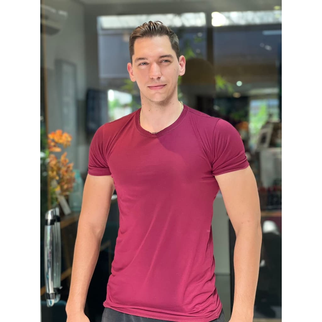 Camiseta Masculina LongLine Basica Lisa Camisa Masculina