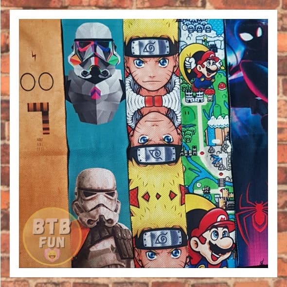 Meia divertida personagens cano alto HARRY POTTER / MARIO BROS / NARUTO / STAR WARS