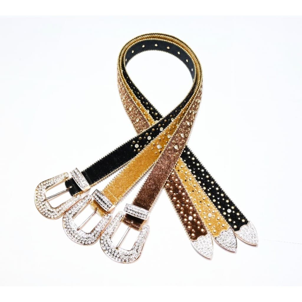 Cinto Country Feminino Pedraria Fivela Strass Brilho