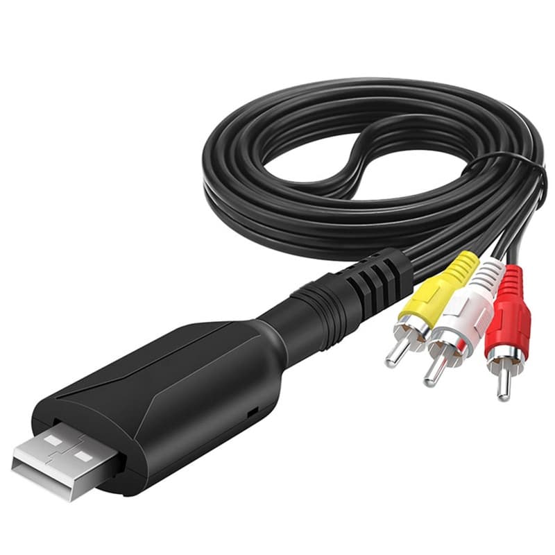 Ace USB2 0 Placa De Captura De Vídeo AV Cabo Adaptador Composto 3RCA Para Conector USB