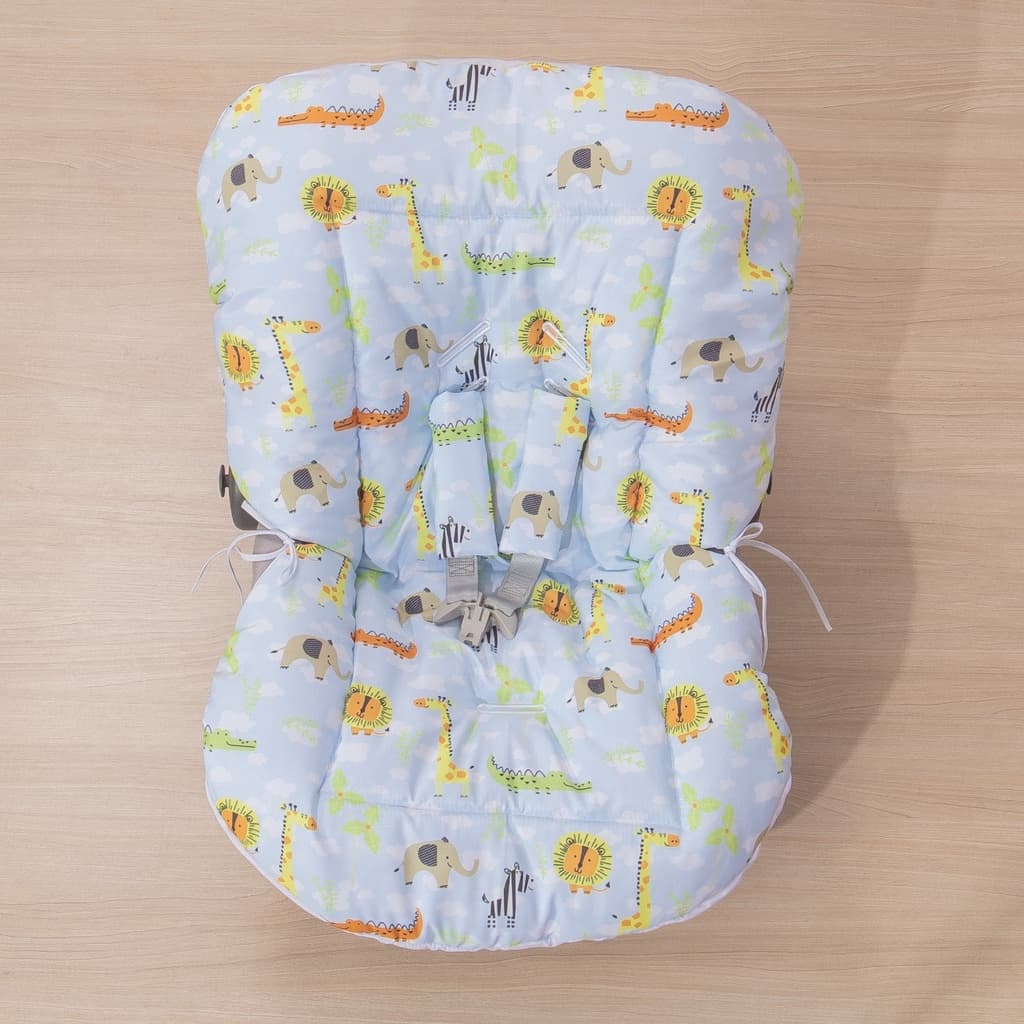Capa Para Bebe Conforto Menino Safari Cinza