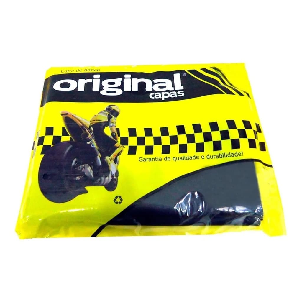 Capa De Banco Assento Moto Yamaha YBR Factor 125/150 2016 até 2021 Preta Original Capas
