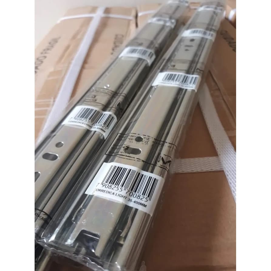 Corrediça Gaveta Trilho Telescópico 35cm Par