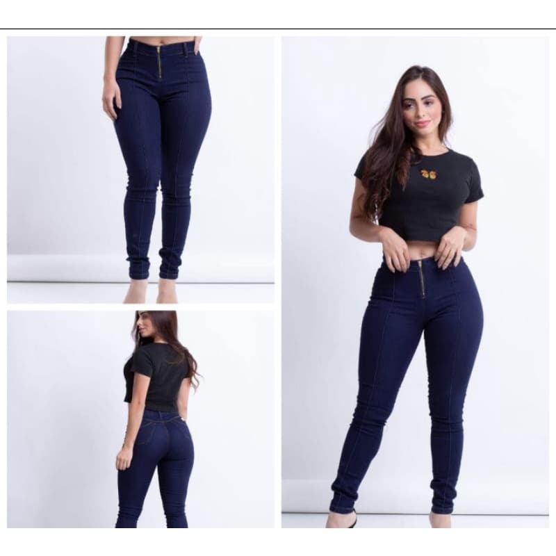 calça jeans com lycra calça skinny calça comprida calça cintura alta calça intermediária