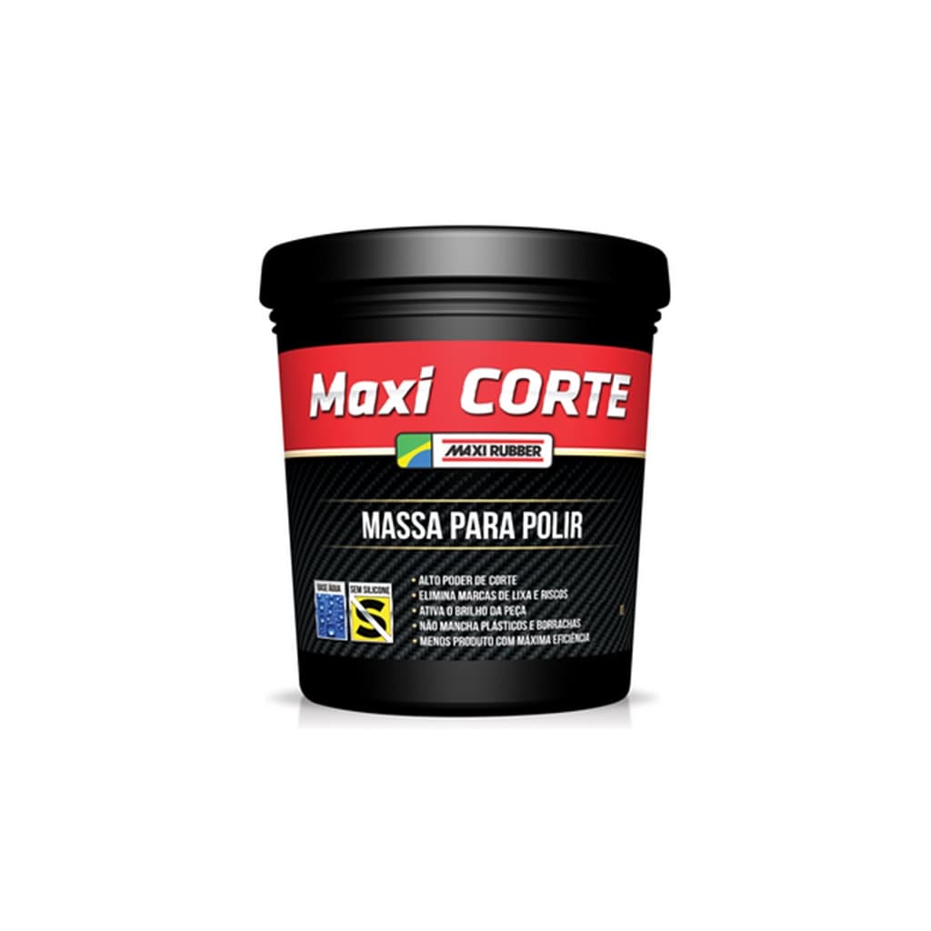 MASSA DE POLIR N°2 BASE DE ÁGUA MAXICORTE MAXIRUBBER 1KG