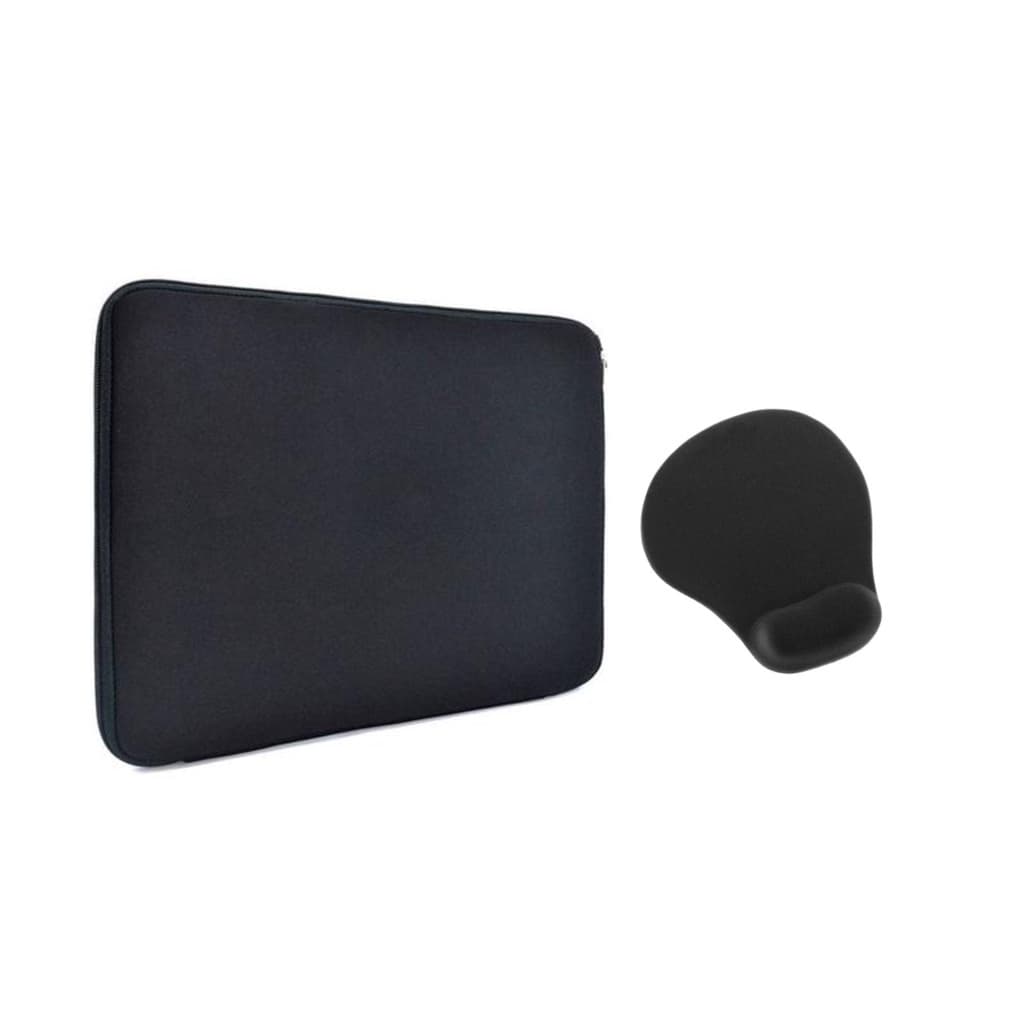 Luva Case Capa Estojo para Notebook Macbook ate 15,6 polegadas + Mouse Pad com Apoio de Punho