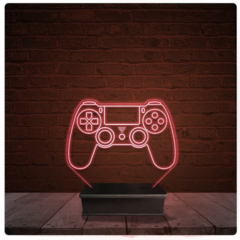 Abajur Luminária Acrílico Led - PS4 Playstation controle