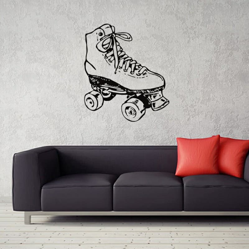 Adesivo Decorativo Patins Rodas Retro