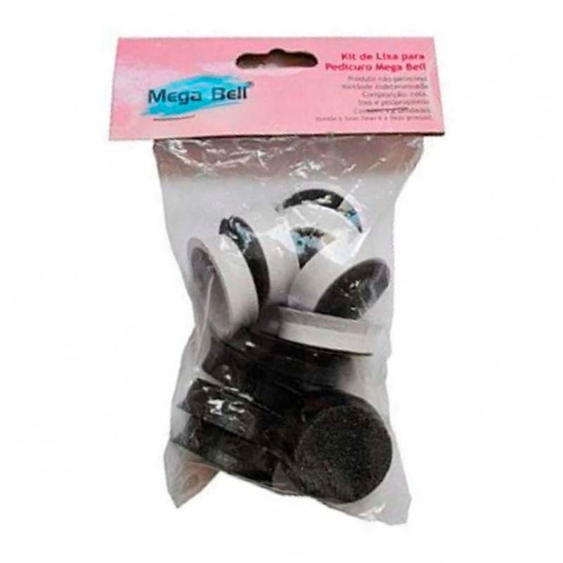 Refil Lixas Para Pedicuro Mega Bell - Pacote Com 12 Lixas P