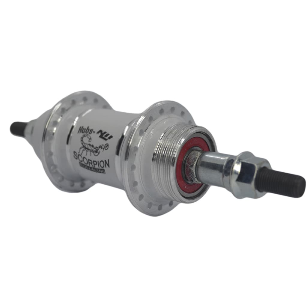 Cubo Traseiro Alum C/rolam Scorpion 36f Branco