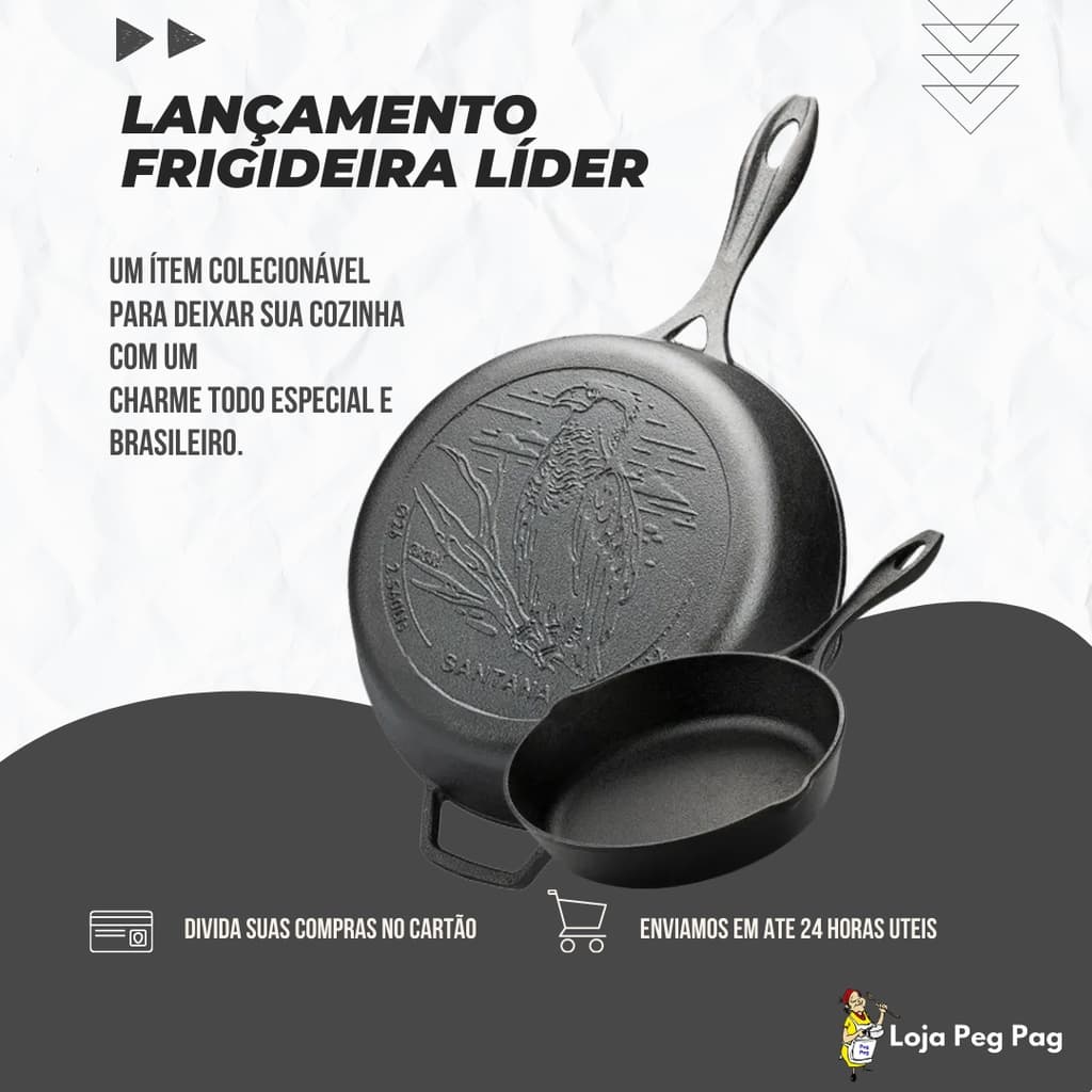 Frigideira Líder c/ estampa de Carcará (ítem colecionável)