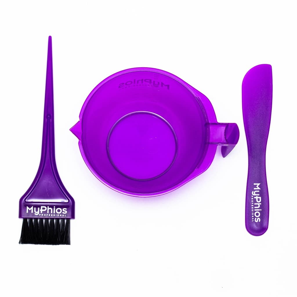 kit Cumbuca, Espátula e Pincel  MyPhios Professional