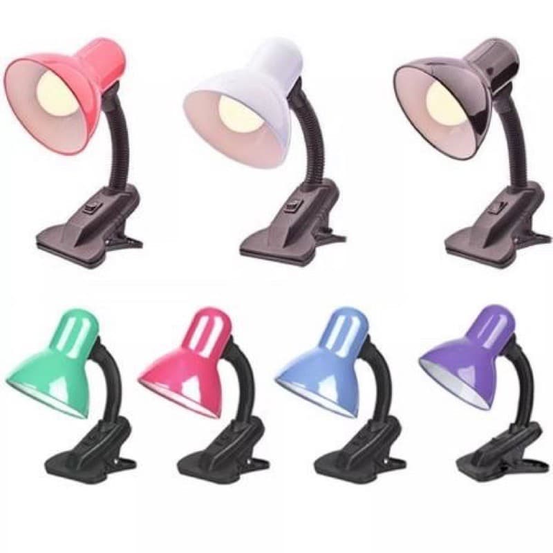 Luminária Mesa Abajur Garra Presilha Escritorio Trabalho Bivolt Leitura Estante Quarto