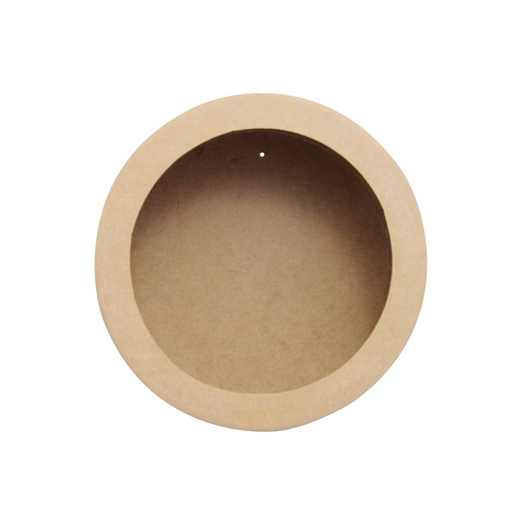 Nicho Redondo Simples 23x20 Mdf Madeira
