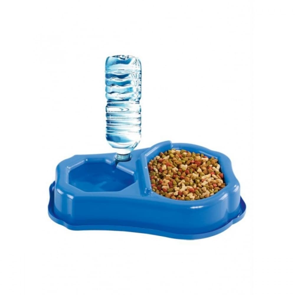 Comedouro Anti-Formiga Azul Duplo