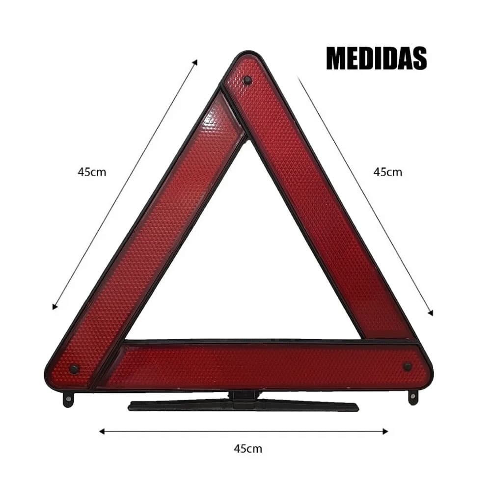 Triângulo De Veiculos Segurança Universal Sinalização Refletor