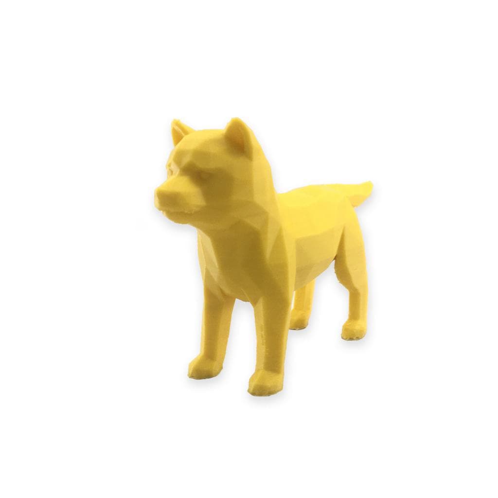 Shiba Geométrico Decoração 3D Low Poly