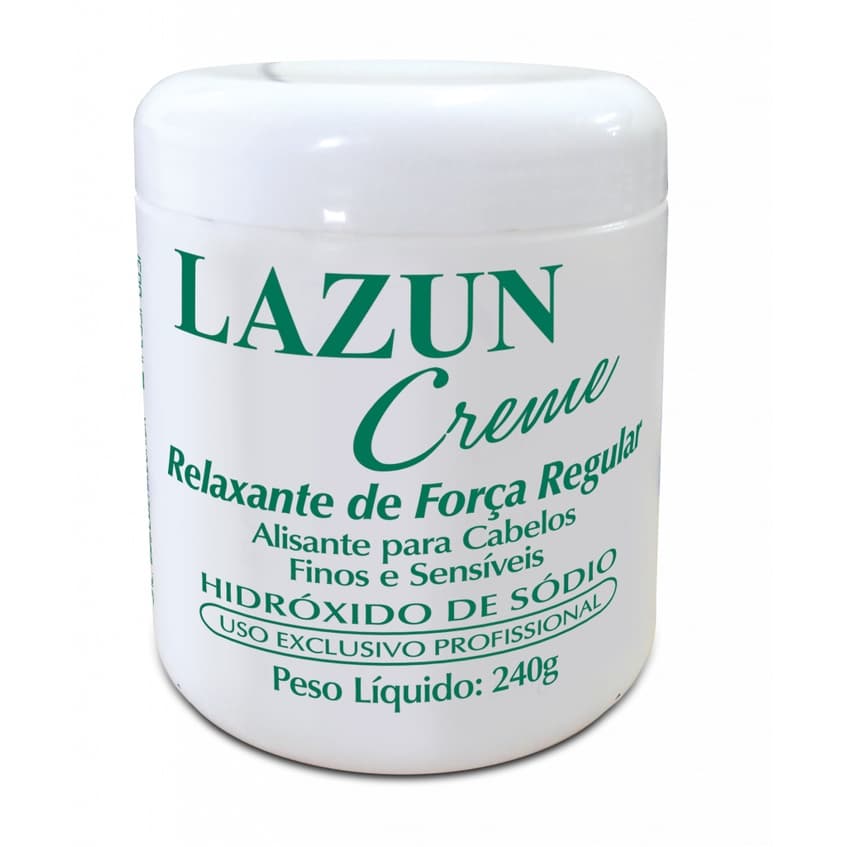 Creme Alisante Lazun Regular 240g Relaxamento Hidr de Sódio