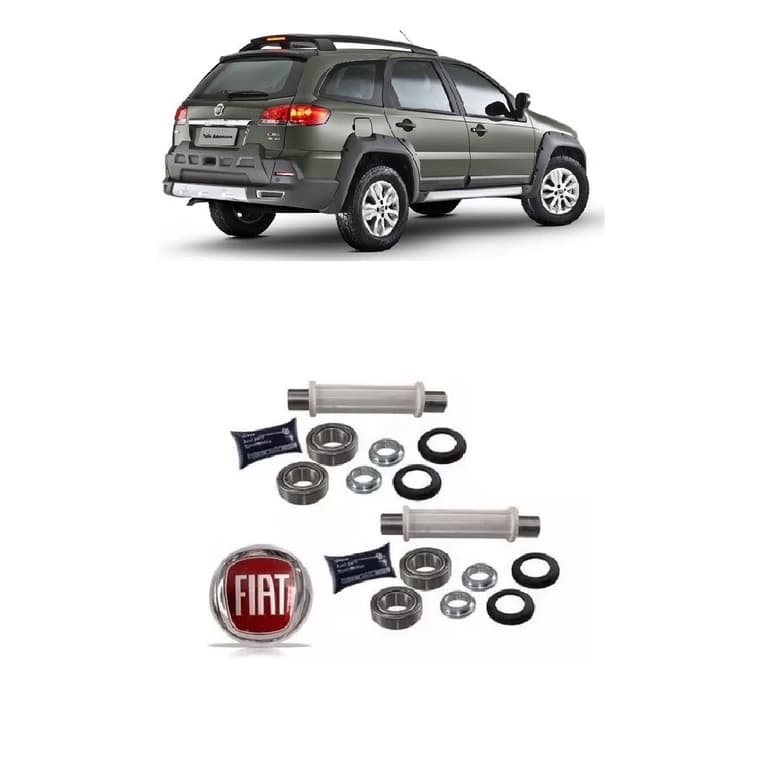 Kit Rolamento Eixo Traseiro Palio Marea Brava Tipo Weekend Adventure Locker Suspensao Rolamento Retentor 1996 até 2022