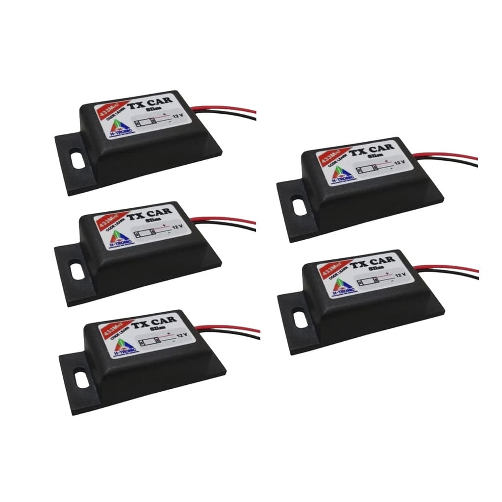Kit 5 Controle Portão Tx Car Farol Carro Moto Ppa Rcg Garen Acton Seg Mc Garcia