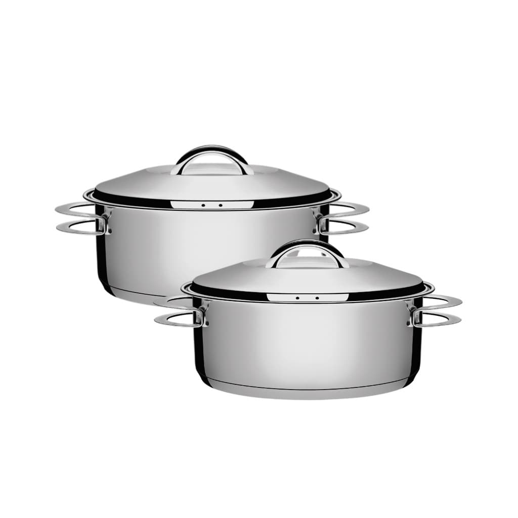 Jogo Panelas Solar 2 Peças Tramontina Inox 20 e 24Cm Indução