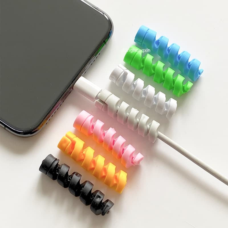 1-10 Pçs Protetor De Cabo Espiral/Enrollador De Dados/Para Iphone