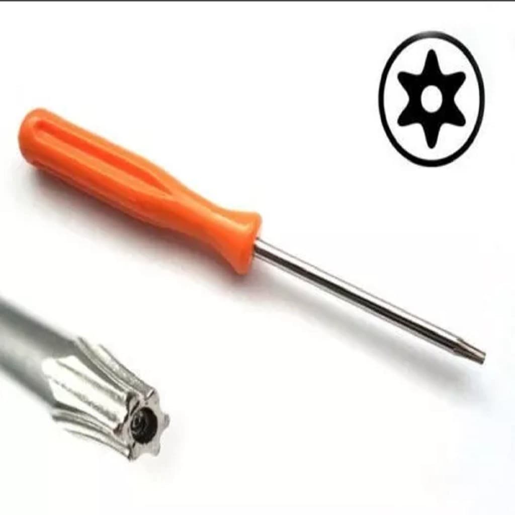 Chave Torx T8 Com Furo Abre Controle Xbox 360 Xbox One e Console PS3 PS4