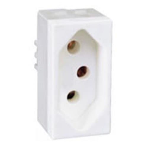 MÓDULO TOMADA 10A - BLUX HOME BRANCO