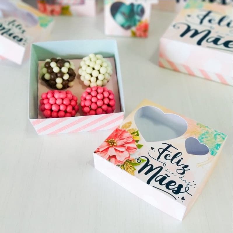 Caixa 4 doces dia das mães - 1 und