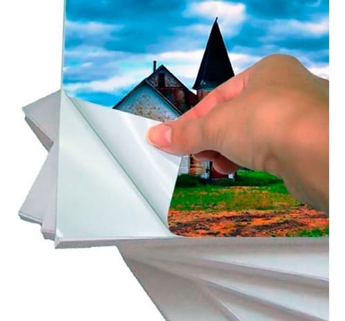 Papel Fotográfico Adesivo A4 Glossy (brilho) 135g 60 Folhas