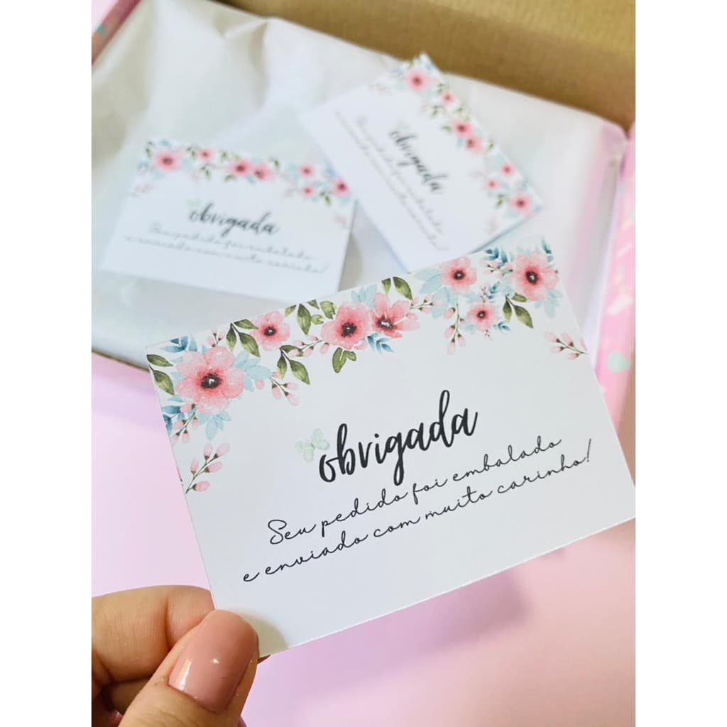 98 Cartões de agradecimento personalizado com sua arte