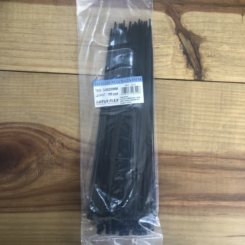 Abraçadeira De Nylon Enforca gato 100 Peças 3.6x250MM