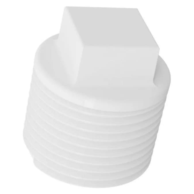 Tampão Plug de Rosca Branco Krona 1/2 e 3/4