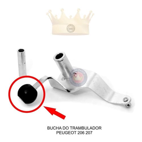Bucha Alavanca Seletora Marcha Trambulador Peugeot 206 207