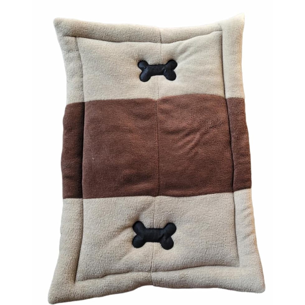TAPETE COLCHONETE PET COM 2 BORDADOS 70CM Lavável e Confortável Para Cachorros Gatos E Pet Em Geral
