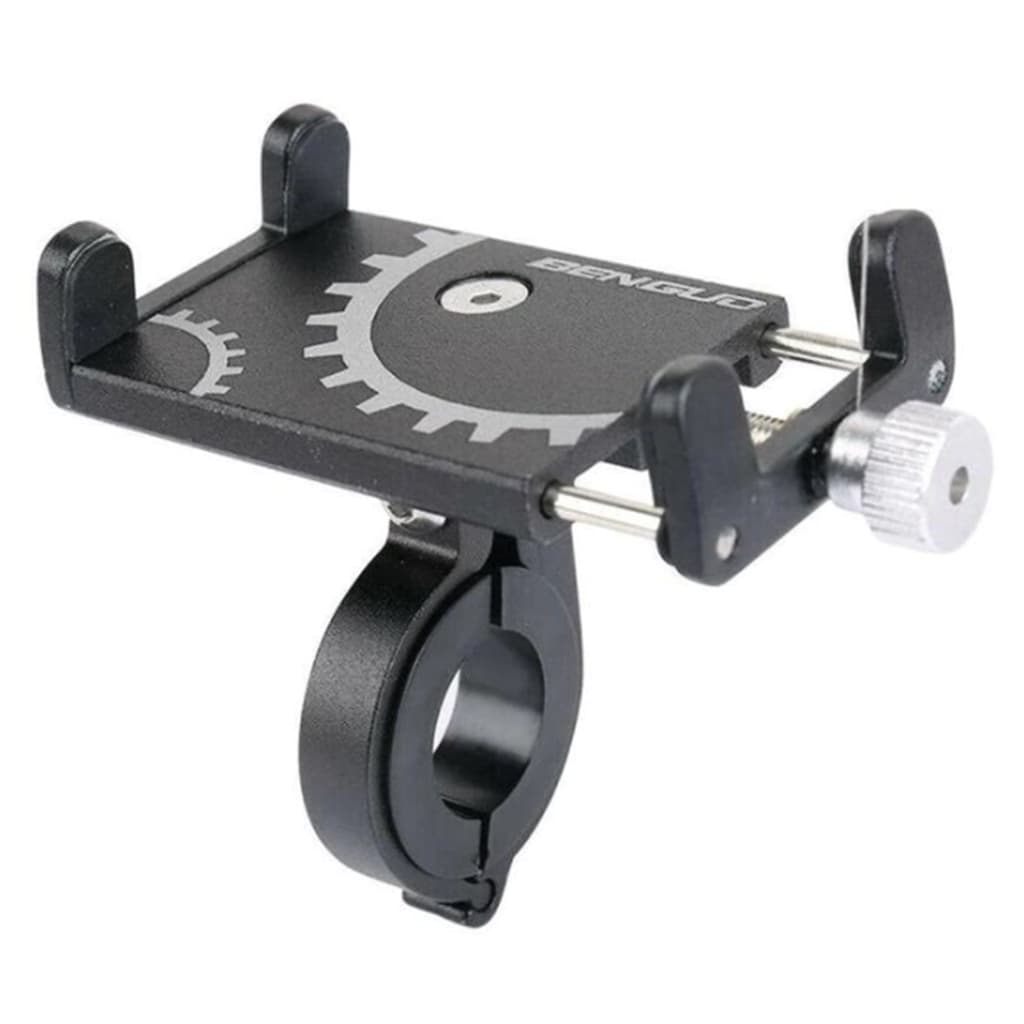 Suporte Celular Liga de Alumínio Universal Bicicleta Moto Prende Celular
