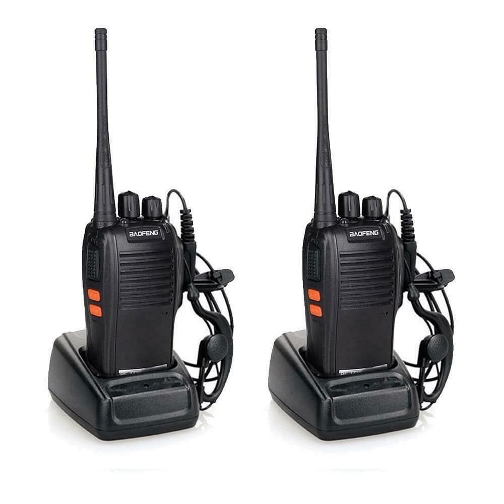Kit 2 Rádios comunicador longo alcance 12km 16 Canais Baofeng 777S Segurança Profissional