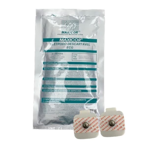Eletrodo Ecg Adulto Pcte Com 30 Un Maxicor