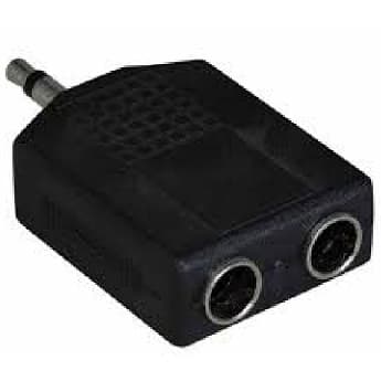 Adaptador P2 Macho Mono X 2 P10 Fêmea Mono