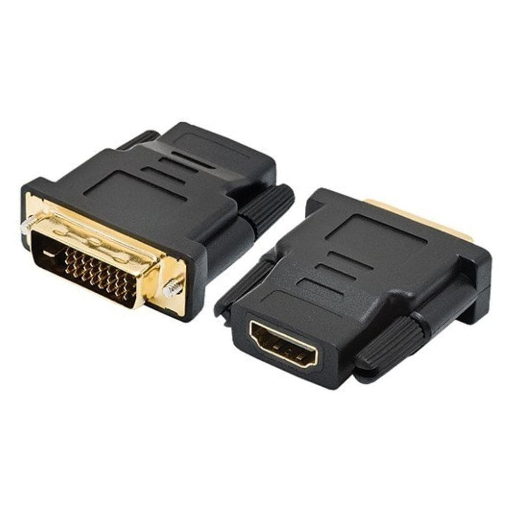 CONVERSOR ADAPTADOR DE HDMI FÊMEA PARA DVI DUAL LINK MACHO = 24 + 1 PINOS DVI-D MACHO = FULL HD 1080P 2K 4K = AUDIO E VIDEO DIGITAL