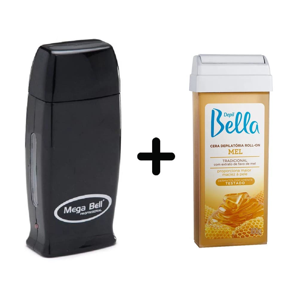 Depilador Elétrico Depilação Mega Bell + 1 Cera Depil Bella a