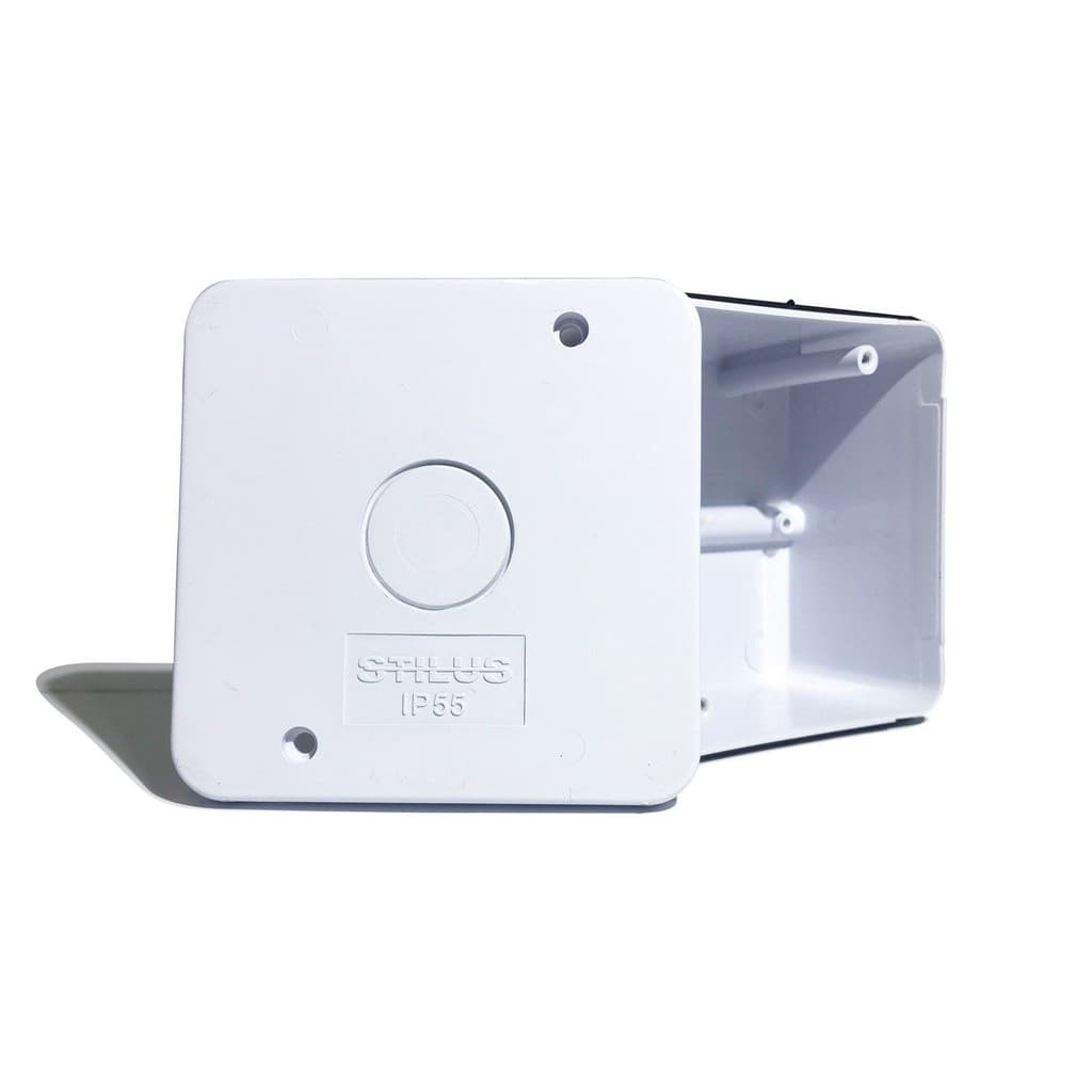 Caixa De Proteção Organizadora Para Cftv Branca Mini Ip55 Stilus