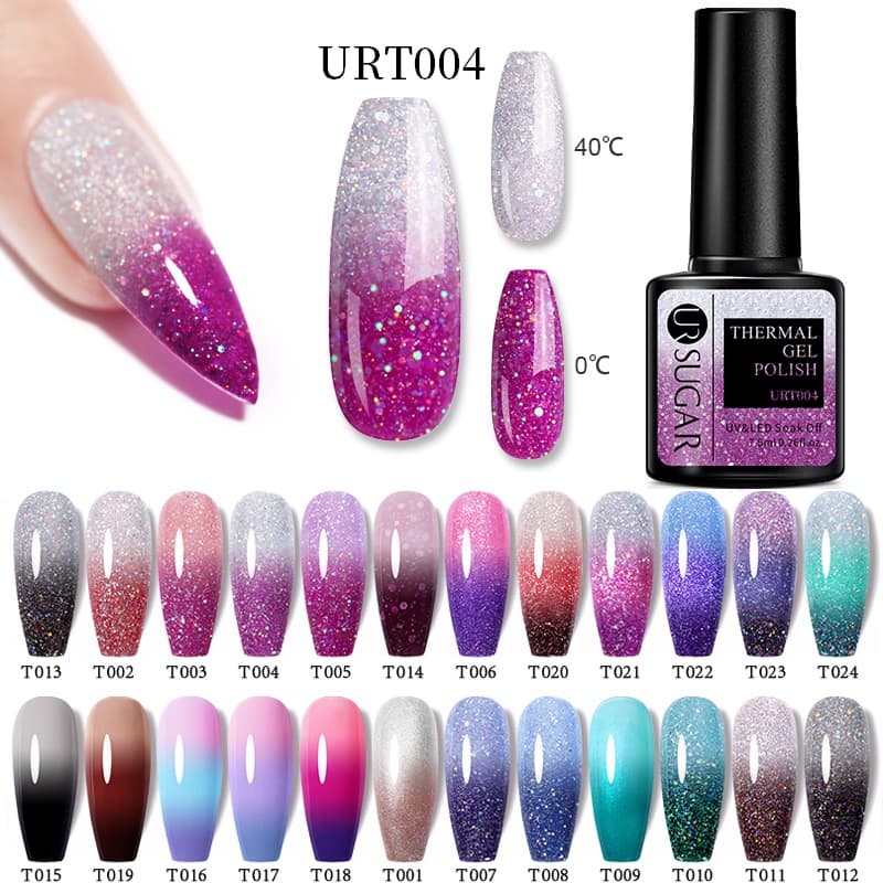 UR SUGAR Esmalte Térmico De Unhas De UV Gel De Polimento Temperatura Verniz De Glitter Arte